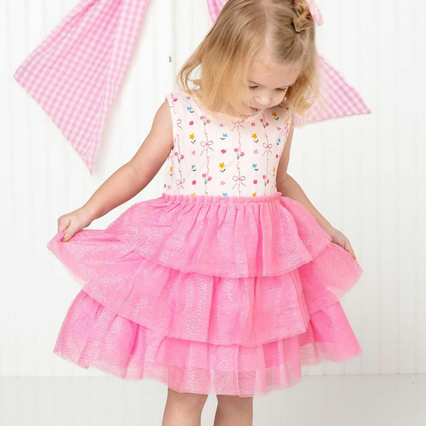 Peony Floral Tank Tutu Dress
