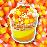 Candy Corn Cookie Dough Slime