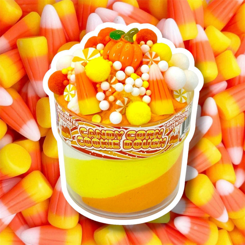 Candy Corn Cookie Dough Slime