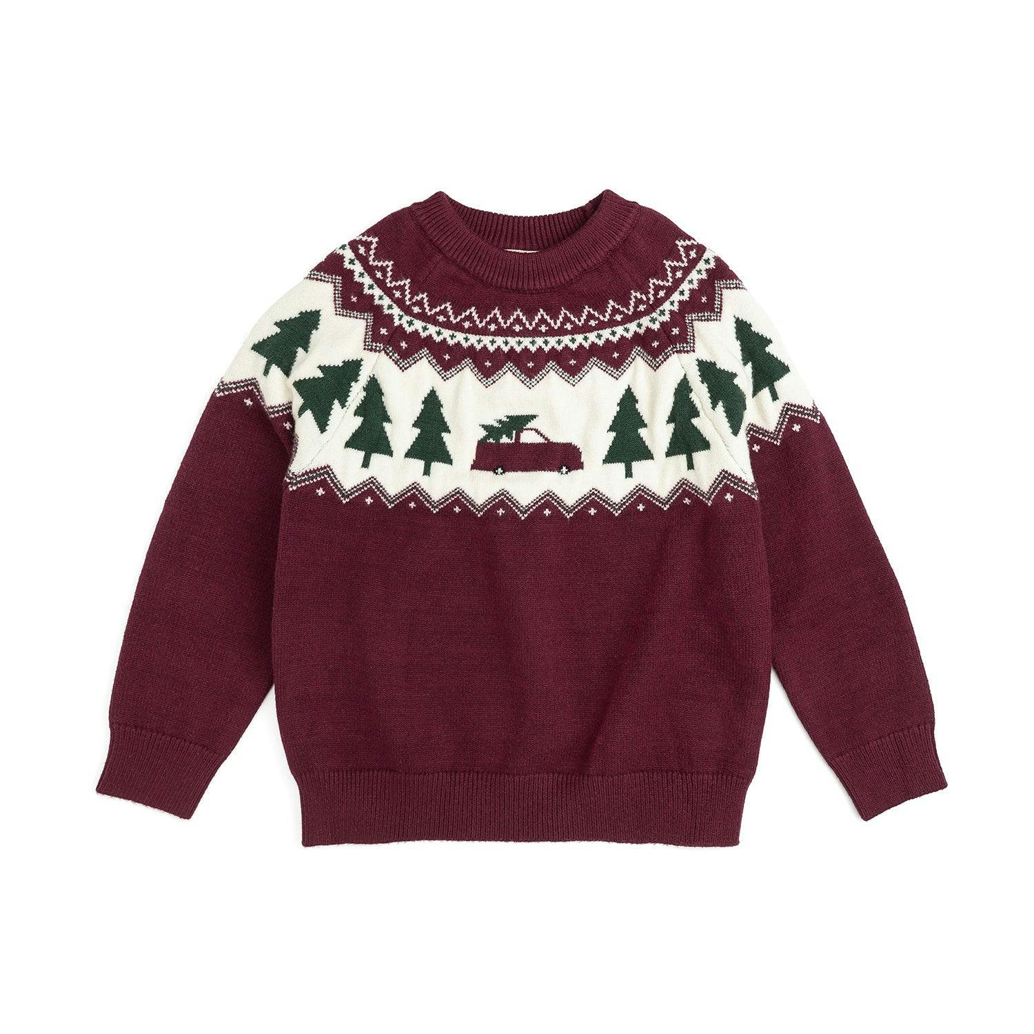 Christmas Truck Fair Isle Sweater