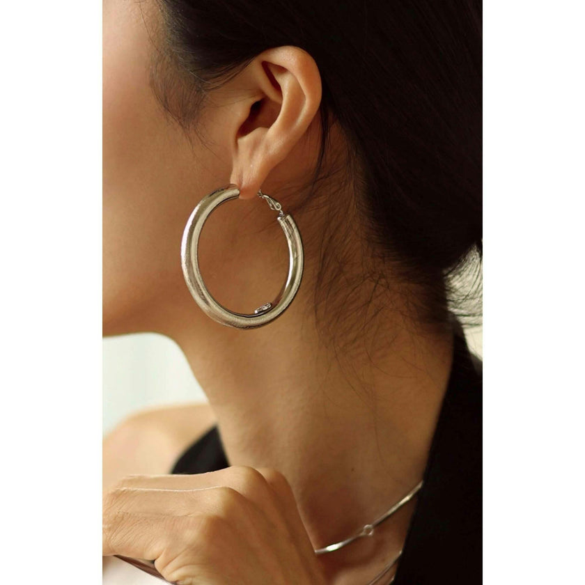 Retro Large Hoop Earrings