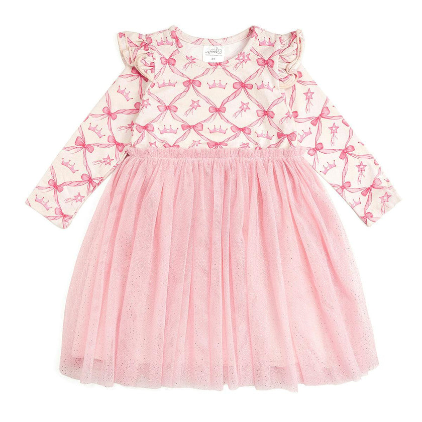 Princess Coquette Long Sleeve Tutu Dress