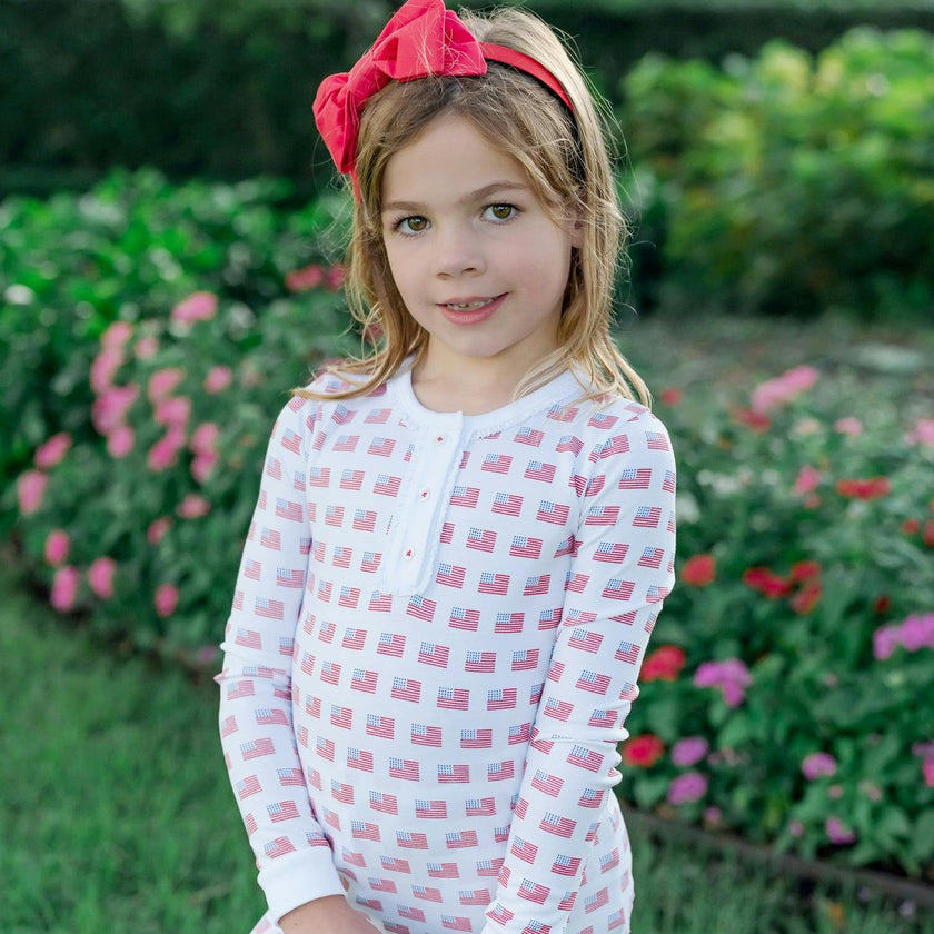 Alden Girls' Pajama Pant Set - American Flag