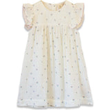 Girls Hannah Dress with Flutter Sleeves | Petit Floret