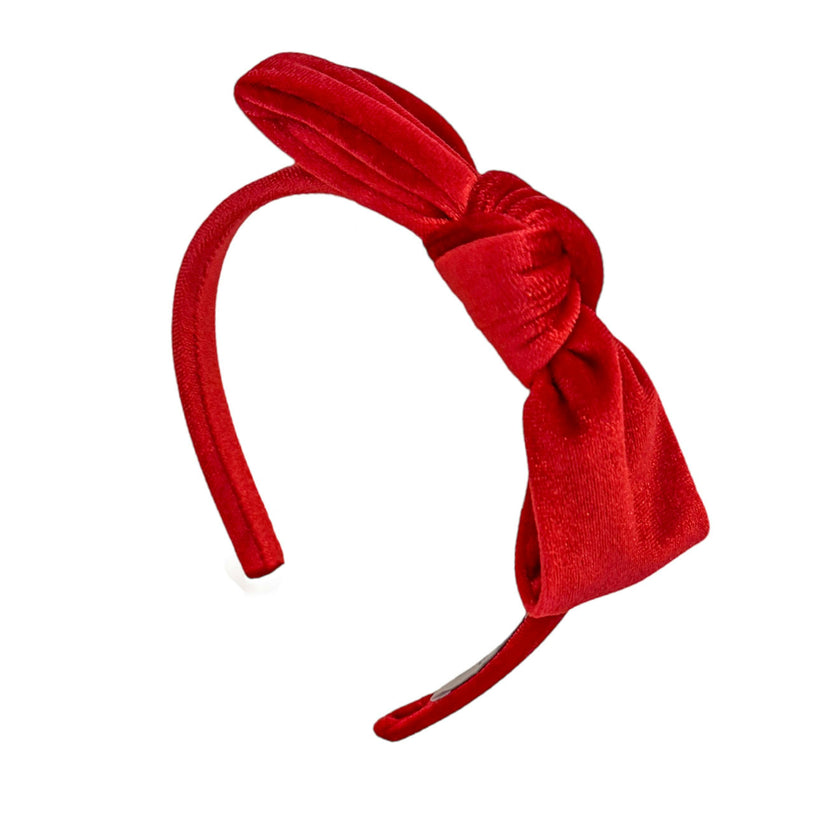 Velvet Bow Headband