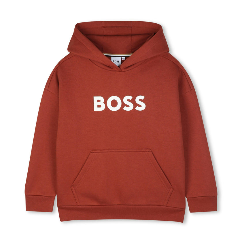Crimson Loose-Fit Hoodie
