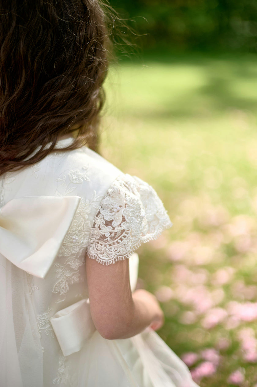 Premium French Lace Haute Couture White Dress