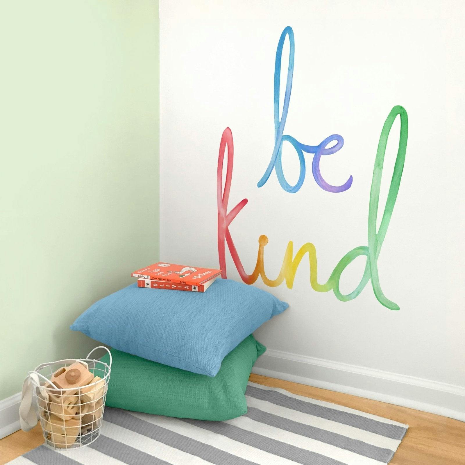 Watercolor Words • Be Kind • Peel-and-Stick Wall Decals