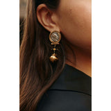 Globus Cruciger Coin Earrings