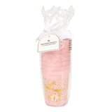 Packed Party Big Birthday Energy Reusable Cup Stack 8ct - 16 oz BPA-Free Pink Cups with Gold Foil