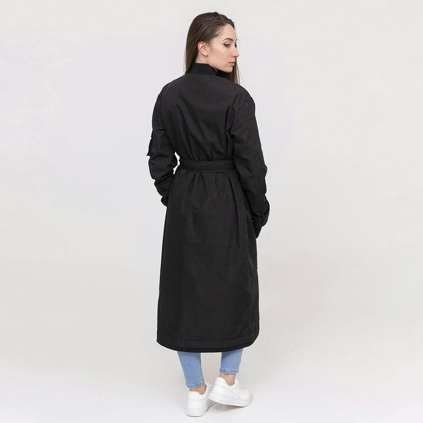 BOMBERS ORIGINAL Audrey Classic Trench Coat - Black