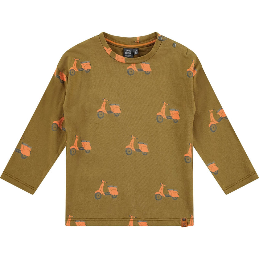 Vespa Print Long Sleeve T-Shirt