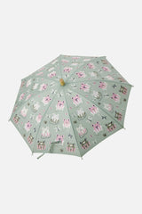 Color-Changing Umbrella Green Frog Print