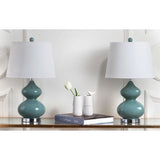 Set of 2 Eva Double Gourd Glass Lamps