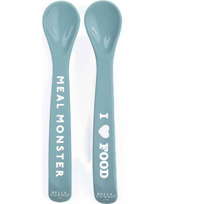 Meal Monster & I love Food Silicon Spoon Set