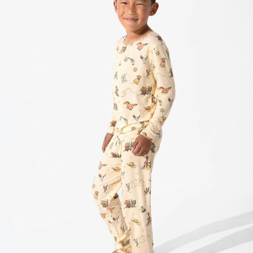 Cowboy Bamboo Kids Pajamas