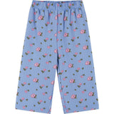 Infant Girls Knit Seersucker Top & Pant Set | Blue Floral