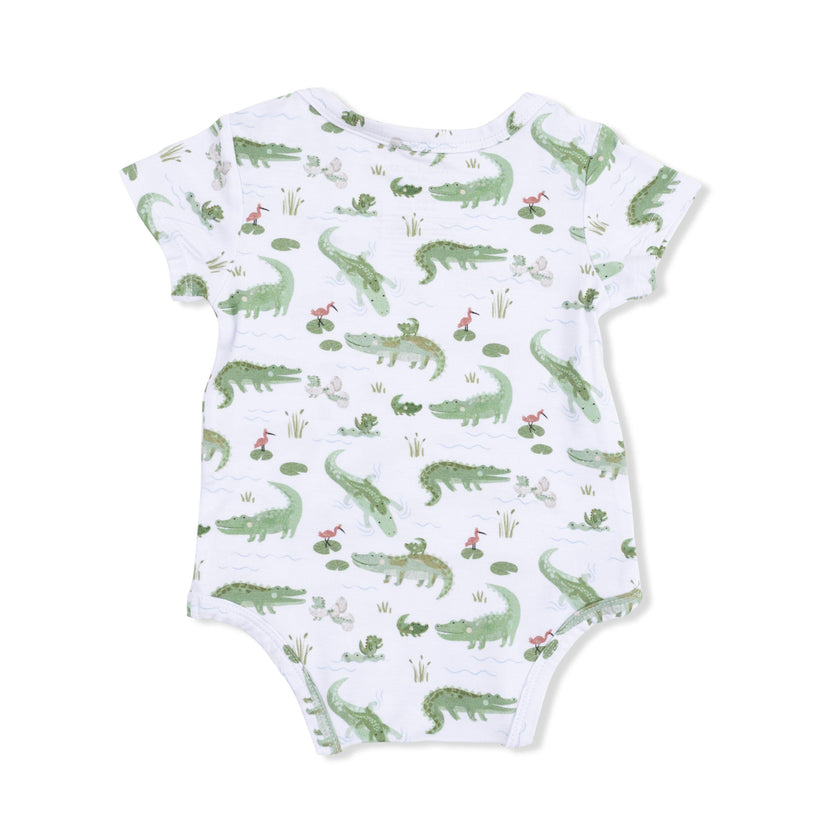 Crayon Alligators - Short Sleeve Bodysuit