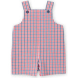 Plaid Seersucker Shortall With Derby Car