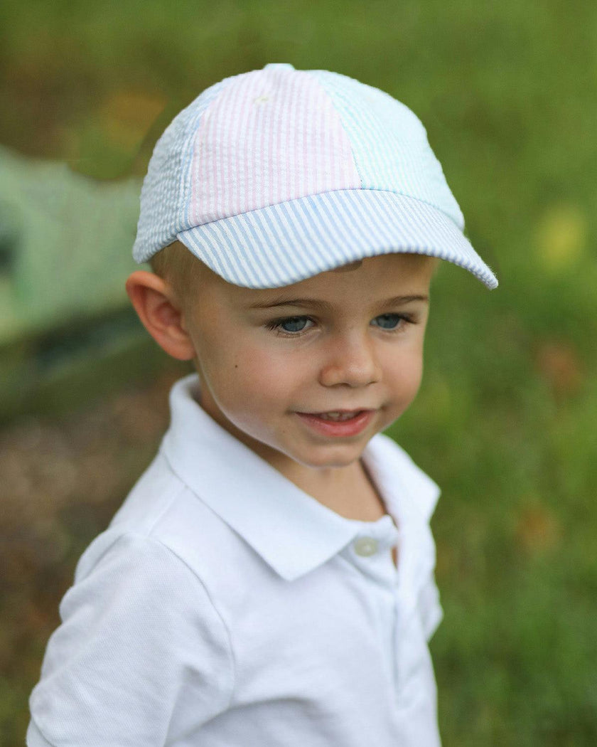 Customizable Seersucker Baseball Hat