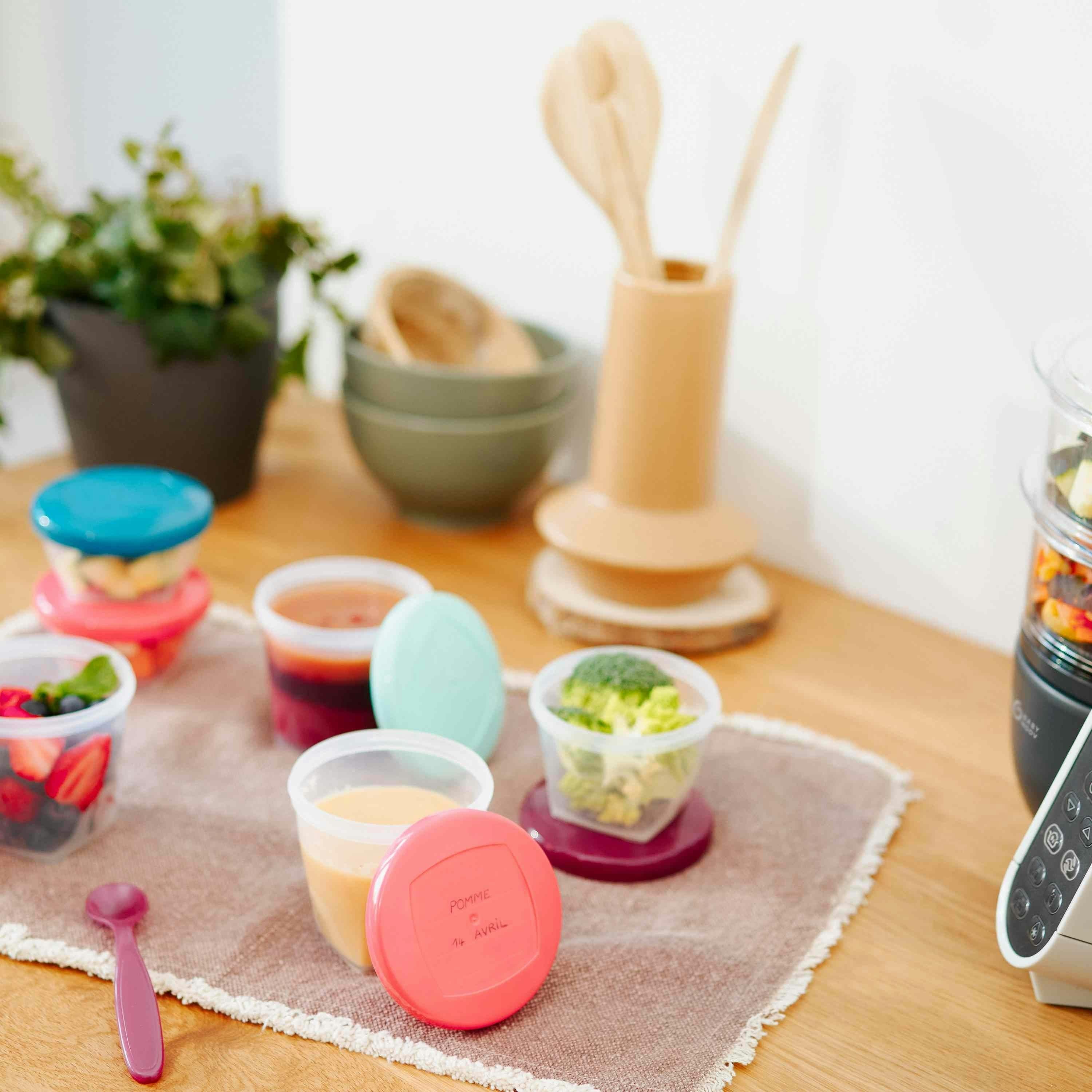 Babymoov Leakproof Baby Food Storage Containers (Airtight Meal Prep Bowls)