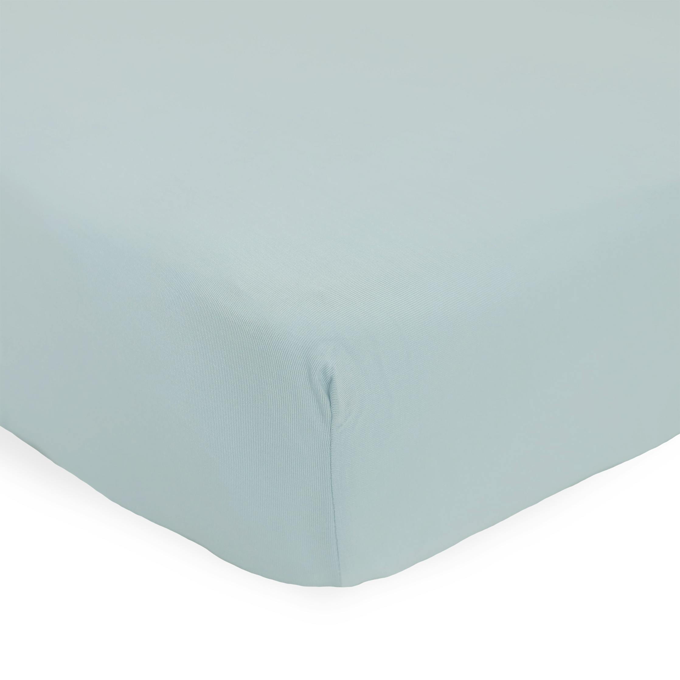 Stretch Knit Crib Sheet - Powder Blue