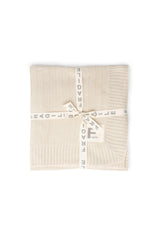 Knit Blanket Sand/Pink