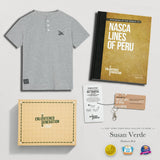 Nasca Ancient Wonders Gift Box with Embroidered Condor Kids Henley, Book, and Activities