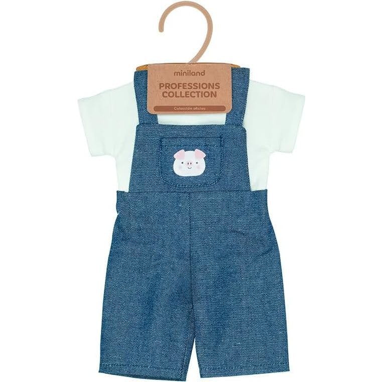 Careers Collection - Farmer Doll Outfit with Overalls & Hat for 15" Baby Dolls