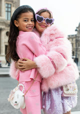 Cotton Candy Gem Faux Fur