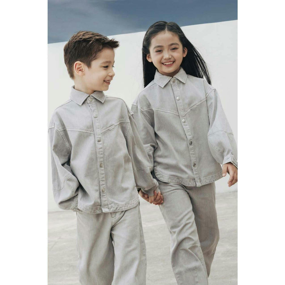 Organic Cotton Denim Balloon Overshirt