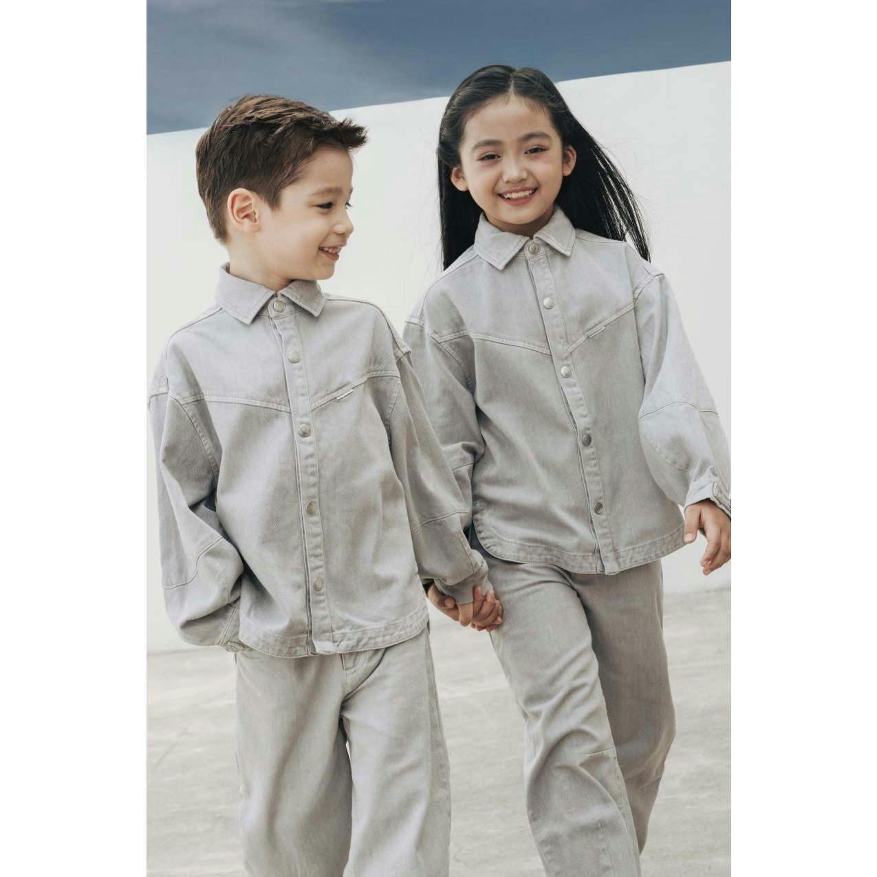 Organic Cotton Denim Balloon Overshirt