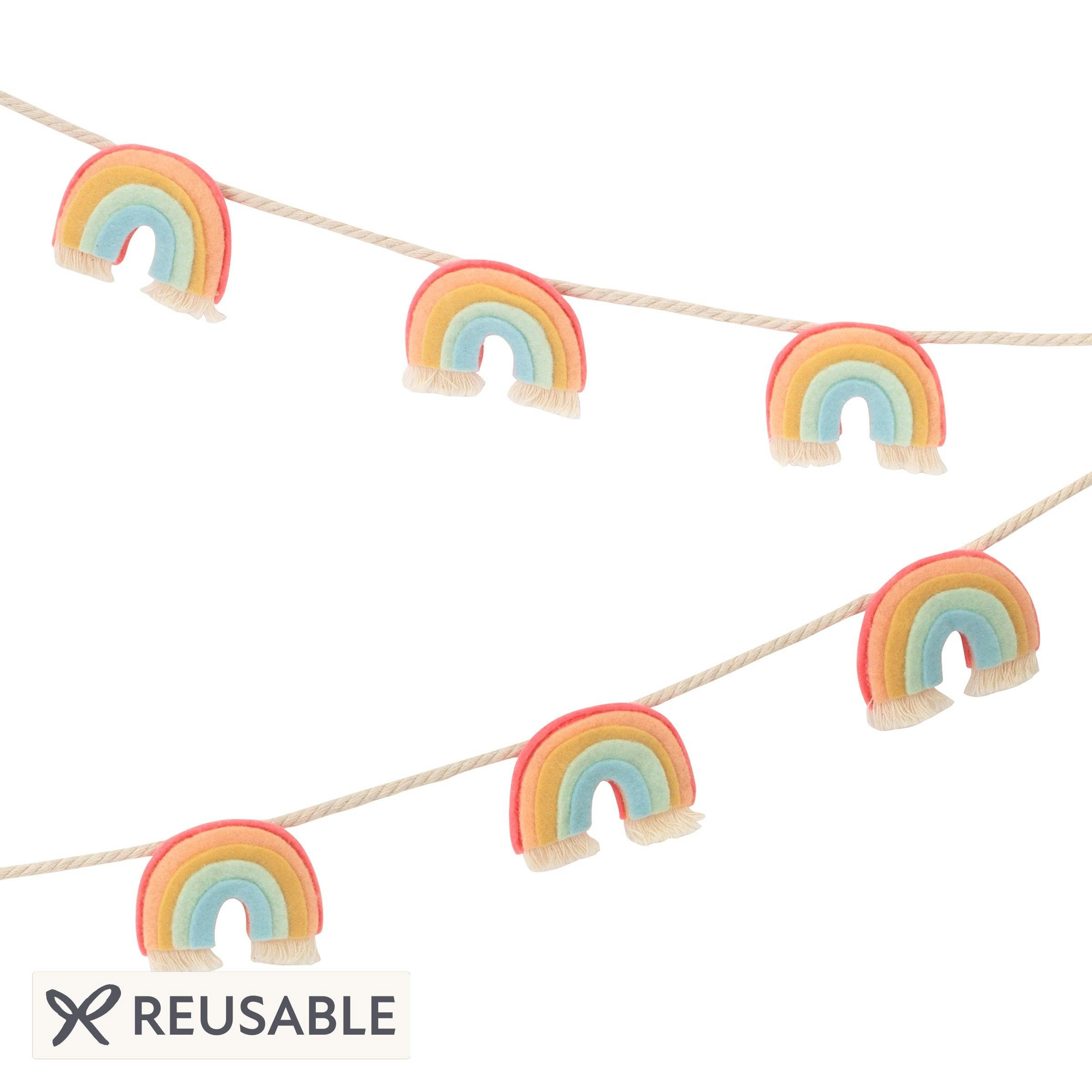 Felt Rainbow Garland