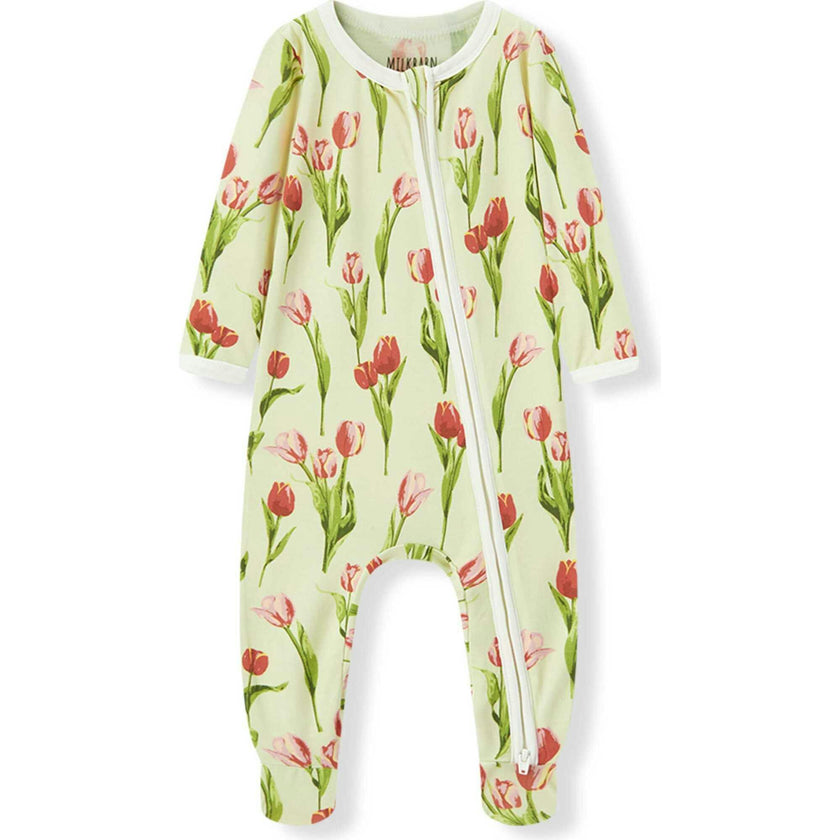 Tulip Luxe Stretch Zipper Footed Romper