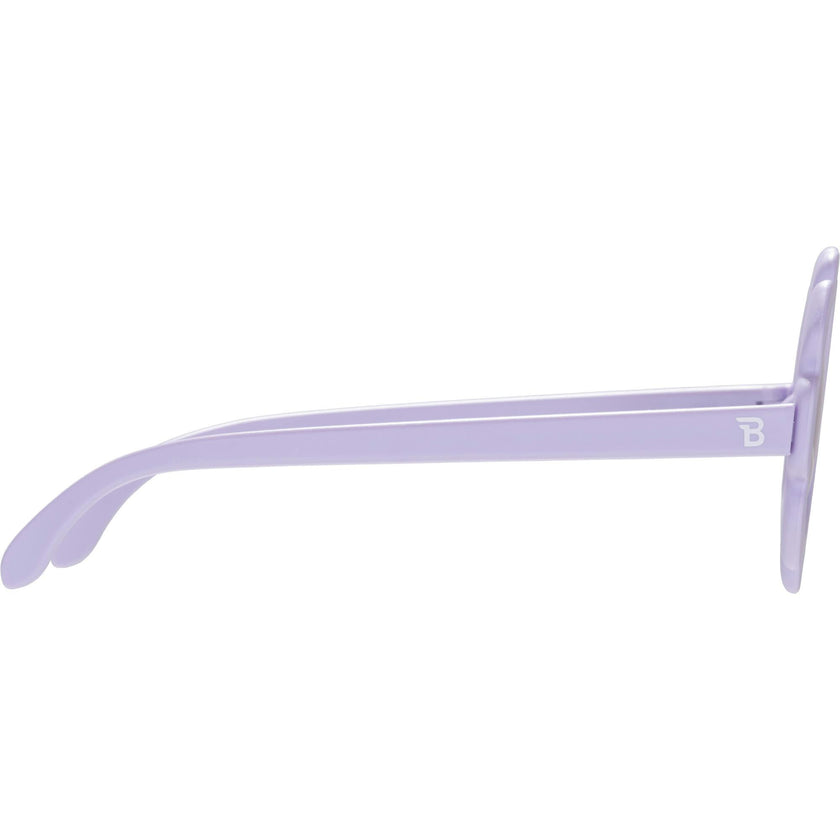 Polarized Flower: Lavender Mirrored Lens