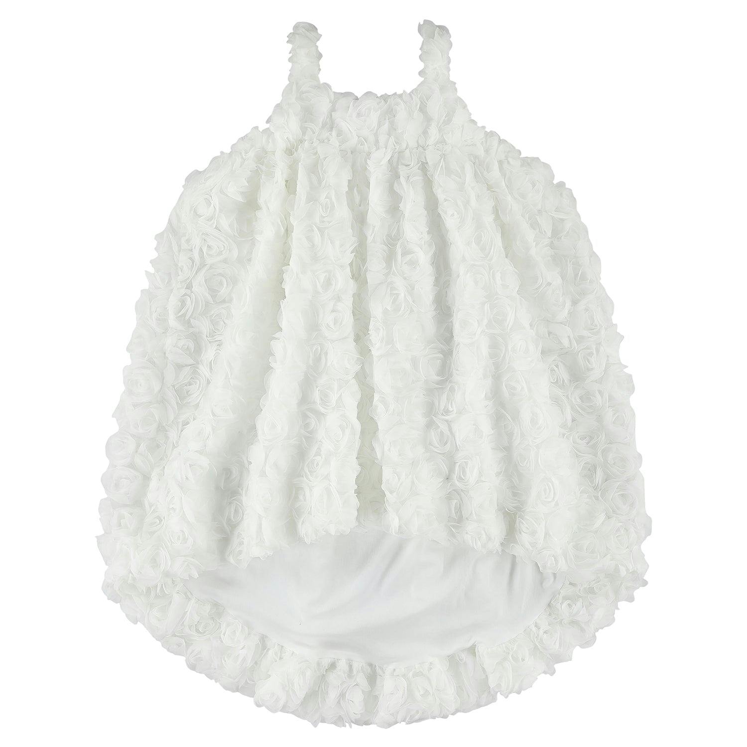 CAROLINE BOSMANS Rose Appliqué Dress