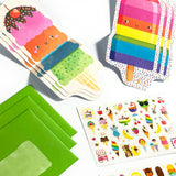 Tiny Tadas! Note Cards and Sticker Set - Sweet Treats - 6 Cards Envelopes