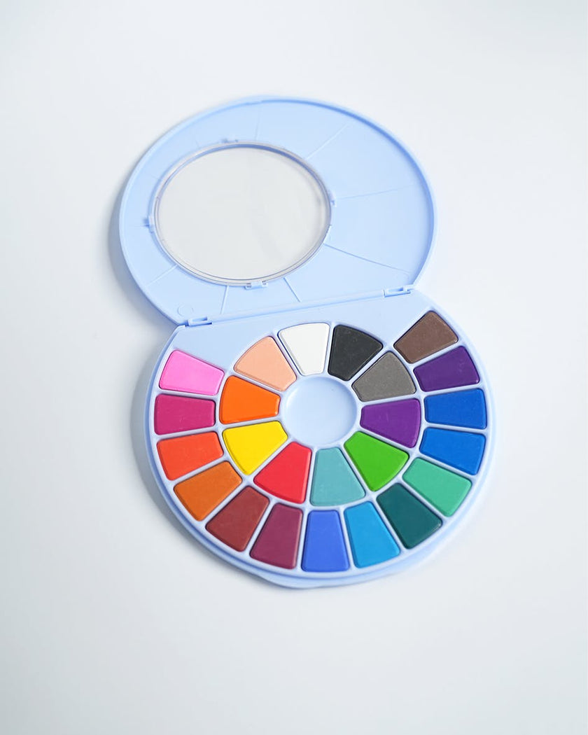 Art Party Watercolor Palette and Brush