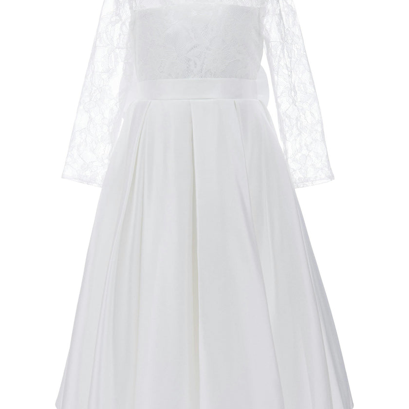 White Arcadia Satin Dress