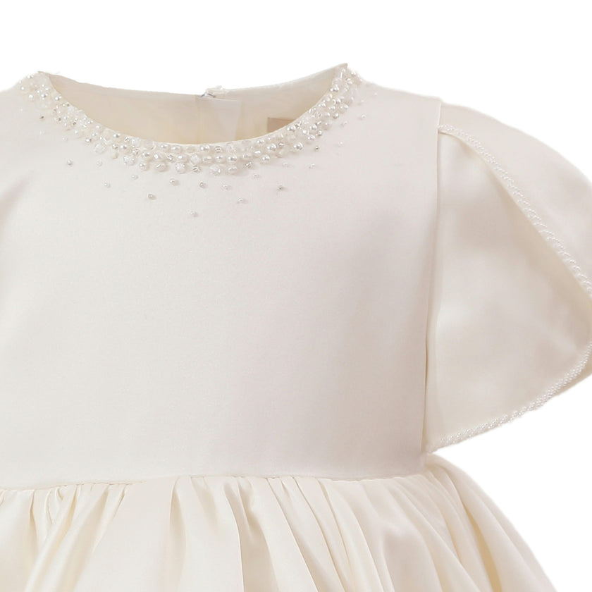 Ivory Suncrestia Pearl-Accented Occasion Dress