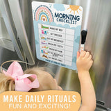 Boho Rainbow Kids Reward Sticker Charts & Day-N-Night Routine Charts Bundle