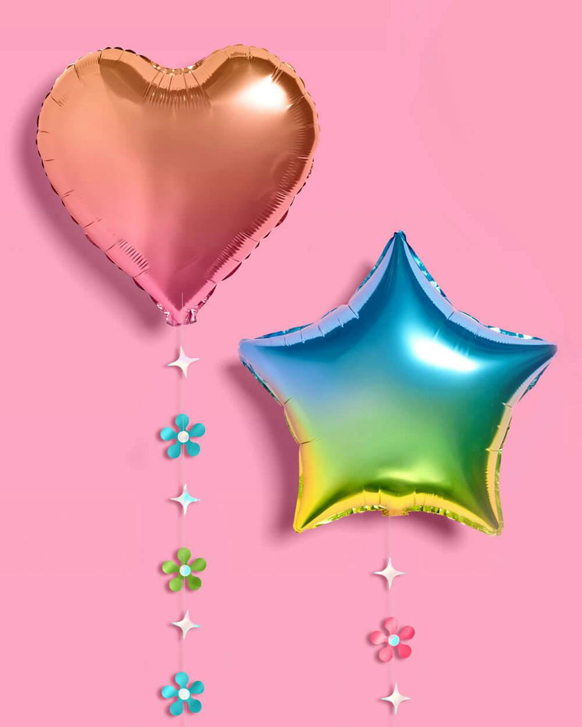 Rainbow Daydreamz Balloon Pack - 4 foil balloons