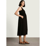 Women's Maternity Ribbed Modal Henley Dress