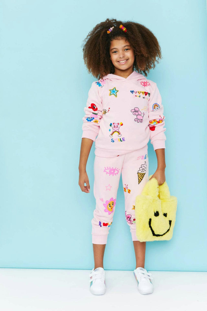 Women's Doodle Art Set Pink Pink