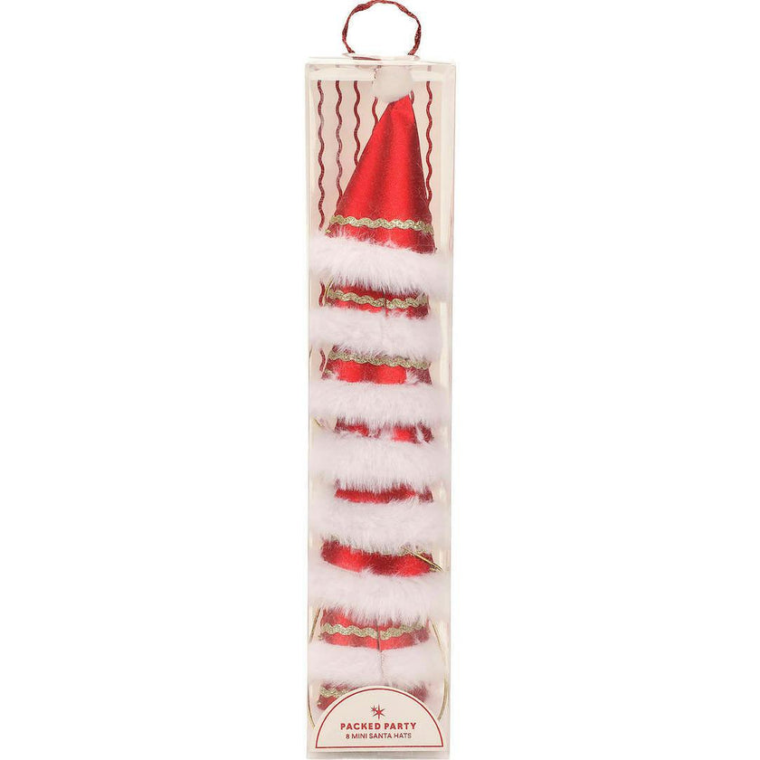 Mini Santa Hats Party Set (8ct)