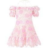 Haley Embroidered Mini Dress