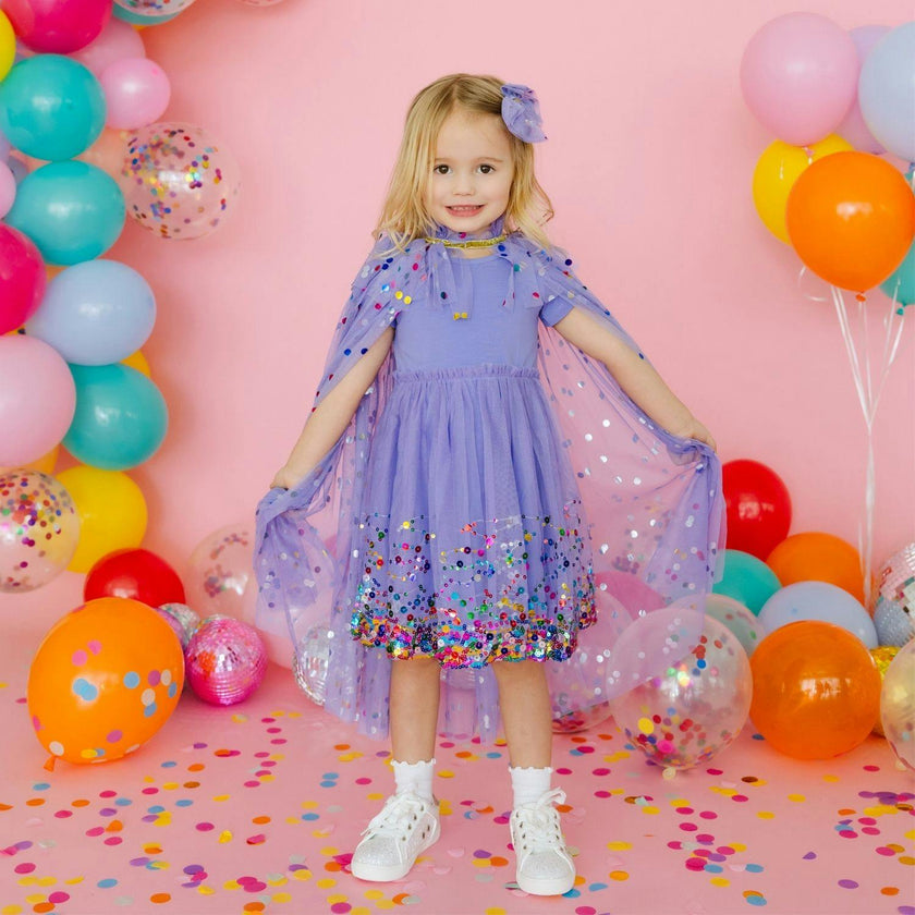 Lavender Confetti Cape