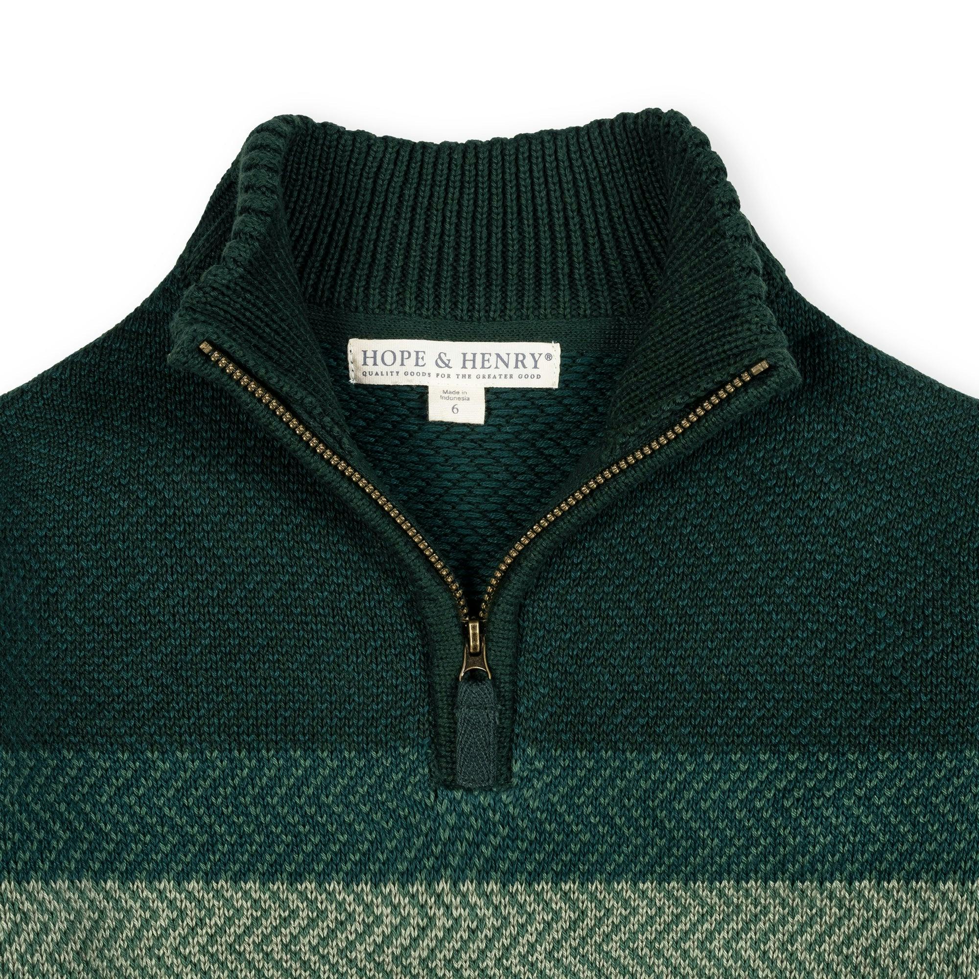 Organic Half Zip Sweater