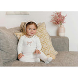 Bows & Kisses Layette Set Ivory & Pink