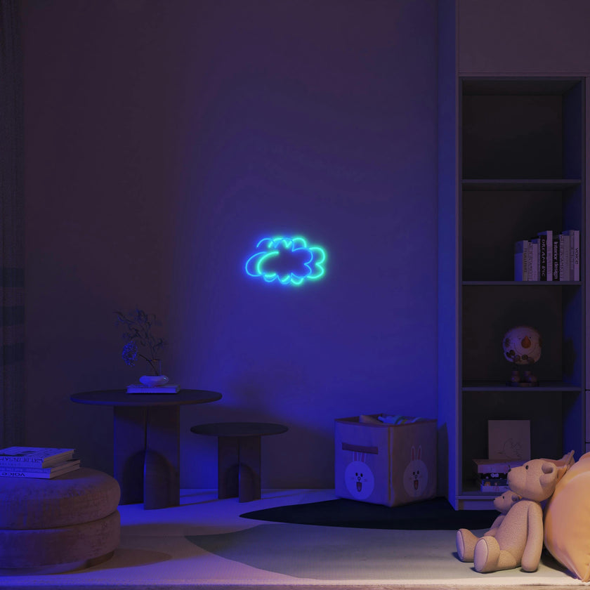 Cloud Twins - LED neon sign